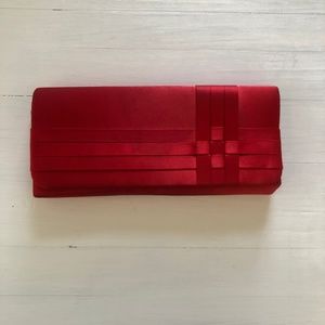 Red Satin Clutch